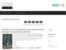 Tablet Screenshot of estonian-ultrarunners.com